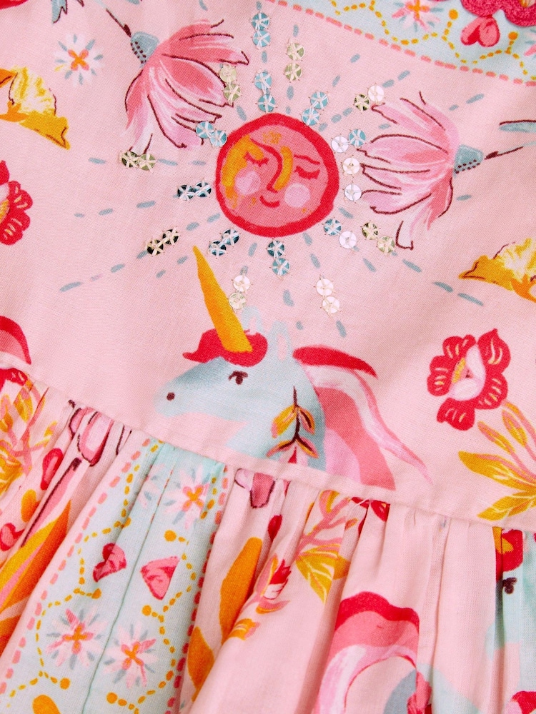 Monsoon Baby Unicorn Print Broderie Dress - 圖片 4/4 Monsoon Baby Unicorn Print Broderie Dress - 圖片 4/4