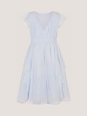 Azul - Monsoon Pennie Embellished Ruffle Party Dress - Imagen 3 de 4