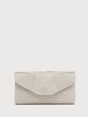 LK Bennett Gold Lucia Soft Rope Metallic Clutch Bag - Image 2 of 4
