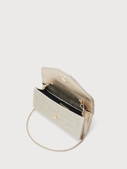 LK Bennett Gold Lucia Soft Rope Metallic Clutch Bag - Image 4 of 4