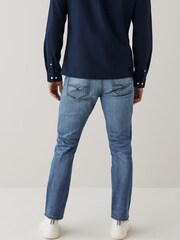 Mid Blue Slim Ripped Denim Jeans - Image 2 of 7