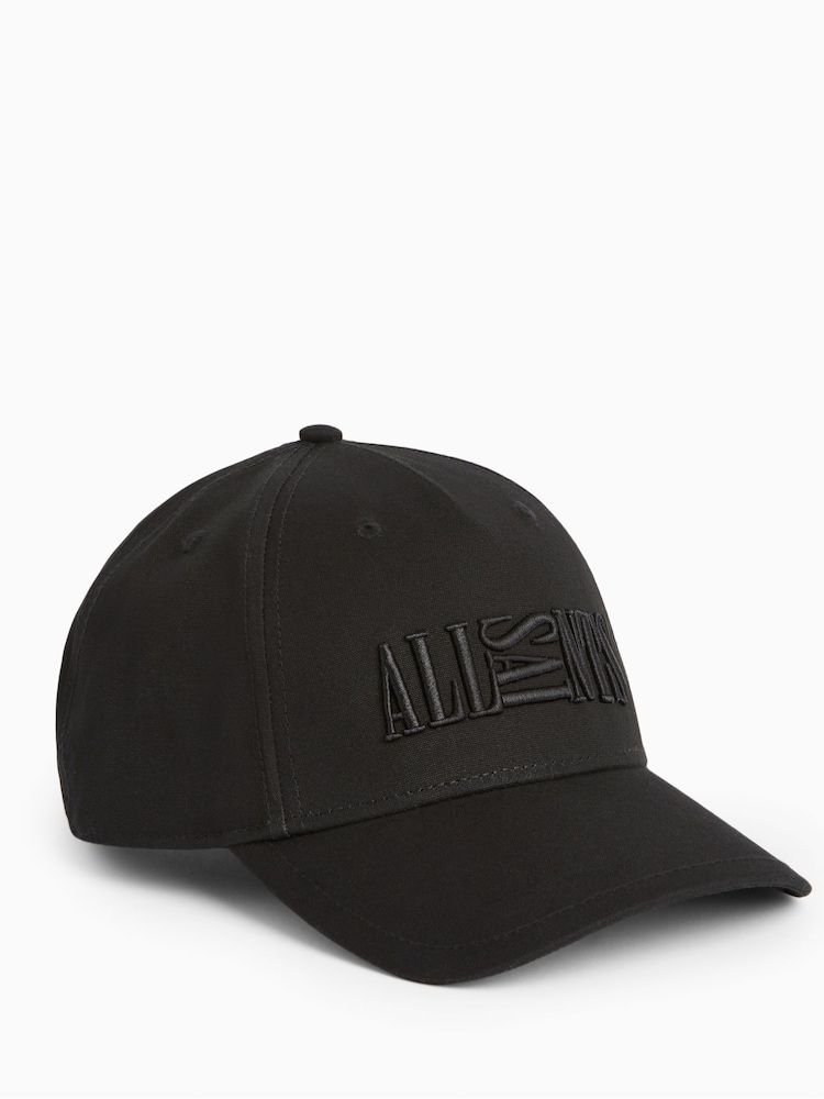 AllSaints Black Oppose 100% Cotton Cap - Image 1 of 5