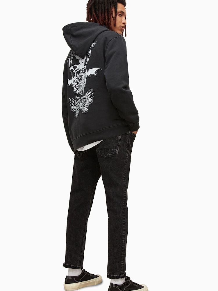 AllSaints Black Slim Fit Dean Jeans - Image 2 of 5 AllSaints Black Slim Fit Dean Jeans - Image 2 of 5