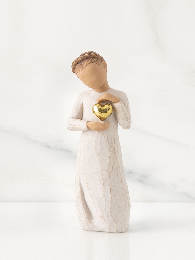 Willow Tree Cream Keepsake Ornaments Figurine - Image 2 of 4