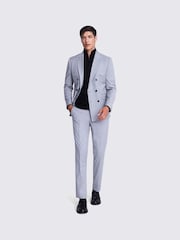 MOSS Grey Stretch Slim Fit Suit Jacket - Image 4 of 6