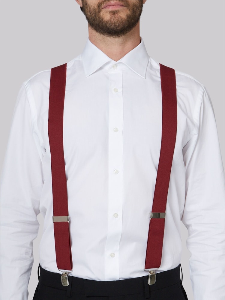 MOSS Red Clip-On Braces - Image 1 of 4