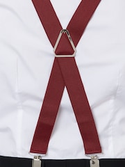 MOSS Red Clip-On Braces - Image 4 of 4