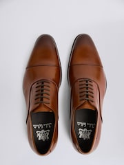 Jasnobrązowy - MOSS John Guildhall Oxford Shoes - Image 3 of 5