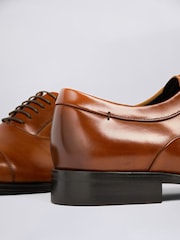 Jasnobrązowy - MOSS John Guildhall Oxford Shoes - Image 4 of 5