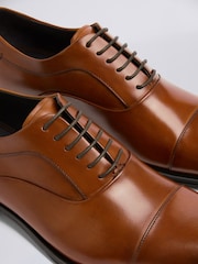 Jasnobrązowy - MOSS John Guildhall Oxford Shoes - Image 5 of 5