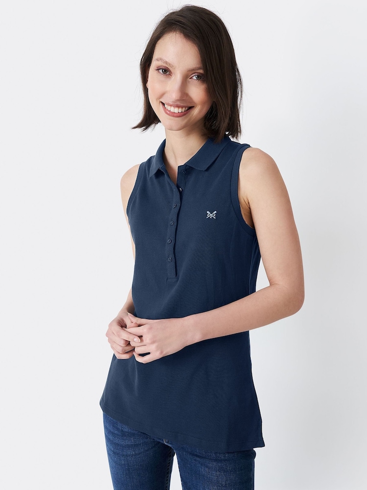 Crew Clothing Company Pink Cotton Relaxed Polo Shirt - Image 1 of 4