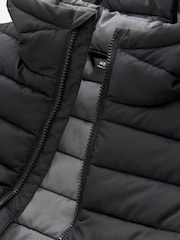 Black Quilted Midweight Hooded Jacket (3-17yrs) - Image 5 of 5