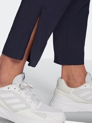 adidas Blue Essentials Small Logo Woven Cargo 7/8 Pants - Image 5 of 6