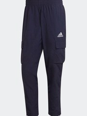 adidas Blue Essentials Small Logo Woven Cargo 7/8 Pants - Image 6 of 6