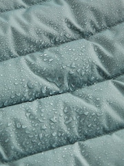 Teal Blue Quilted Midweight Hooded Jacket (3-16yrs) - Image 5 of 10