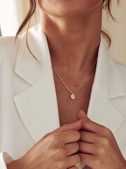 Orelia London White Opal Necklace Made With Swarovski® Crystals - Image 2 of 2