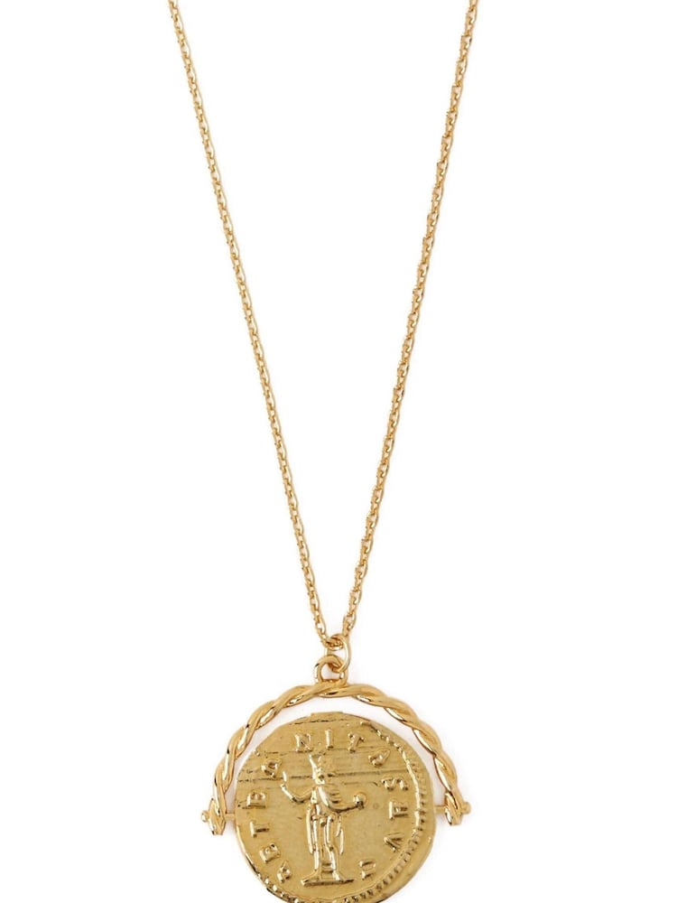 Orelia London 18K Gold Medallion Spinner Necklace - Image 1 of 3 Orelia London 18K Gold Medallion Spinner Necklace - Image 1 of 3