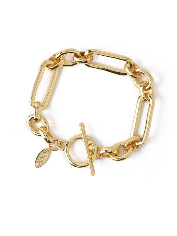 Orelia London Rectangular Link T-Bar Bracelet - Image 1 of 2