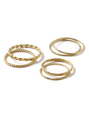 Orelia London Mixed Multi Ring Pack - Image 1 of 2