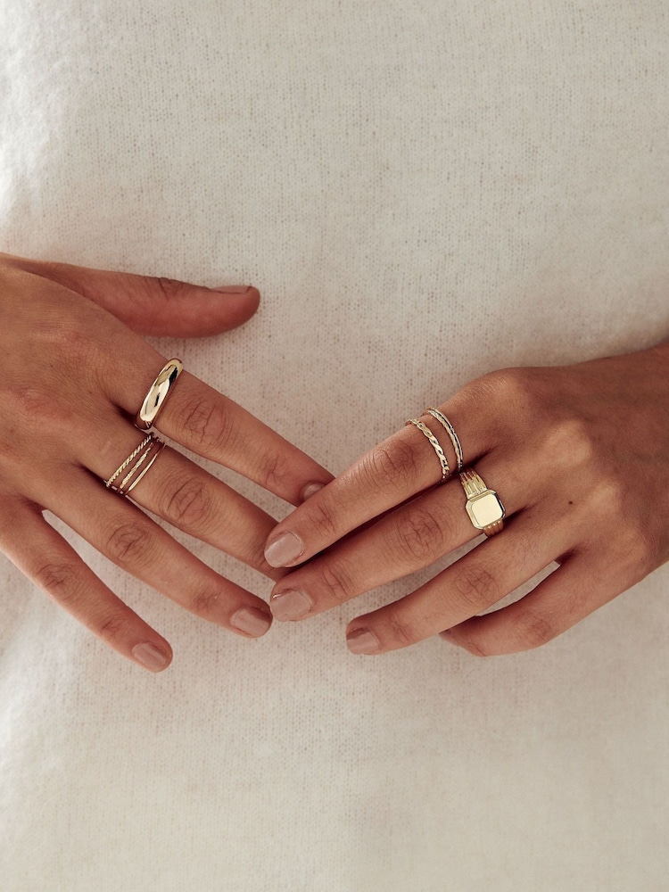 Orelia London Mixed Multi Ring Pack - Image 2 of 2