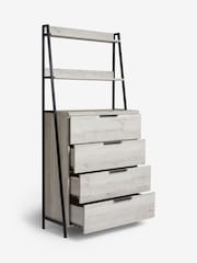 Grey Bronx Ladder Oak Effect Chest of Drawers - Image 6 of 10
