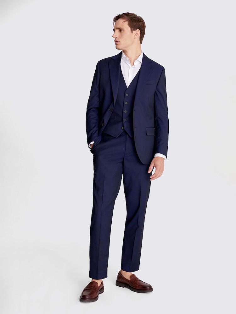 MOSS Ink Blue Suit Jacket - Image 11 of 13