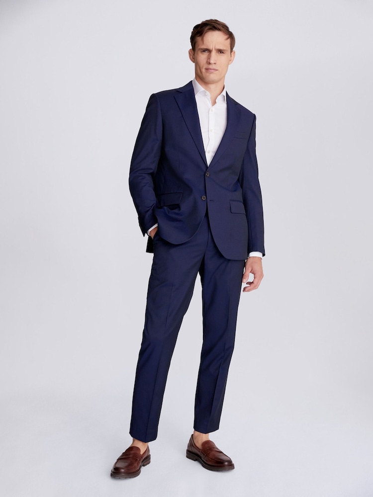 MOSS Ink Blue Suit Jacket - Image 4 of 13