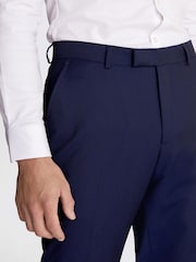 MOSS Ink Blue Stretch Suit: Trousers - Image 3 of 4