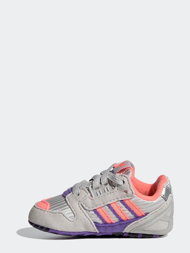 adidas Originals Grey ZX 8000 Trainers - Image 2 of 7