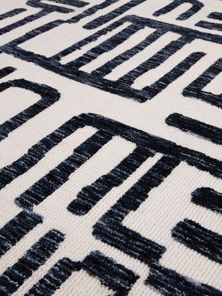 Asiatic Rugs Cream Mason Script Rug - Image 6 of 6
