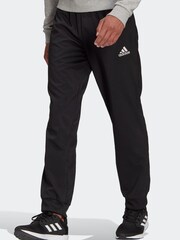 adidas Black AEROREADY Essentials Stanford Tapered Cuff Embroidered Small Logo Joggers - Image 1 of 5