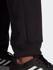 adidas Black AEROREADY Essentials Stanford Tapered Cuff Embroidered Small Logo Joggers - Image 4 of 5