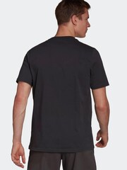 adidas Black Messi Badge of Sport 100% Cotton T-Shirt - Image 2 of 7