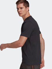 adidas Black Messi Badge of Sport 100% Cotton T-Shirt - Image 3 of 7