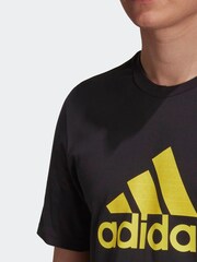 adidas Black Messi Badge of Sport 100% Cotton T-Shirt - Image 5 of 7