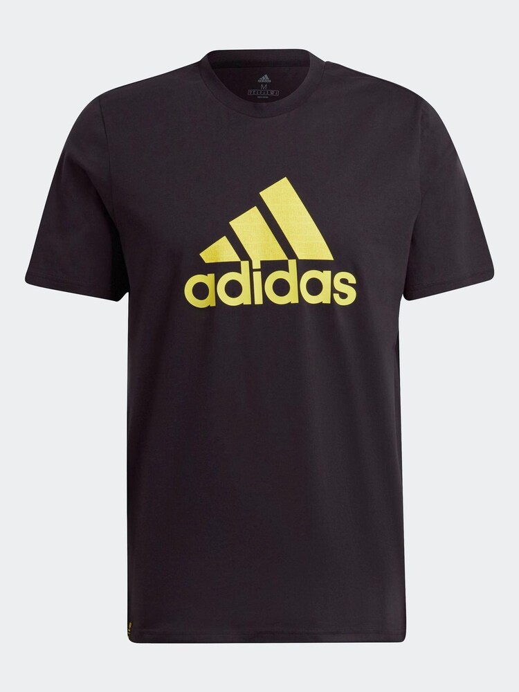 adidas Black Messi Badge of Sport 100% Cotton T-Shirt - Image 7 of 7