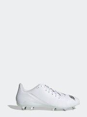 adidas Mens White Malice FG Rugby Boots - Image 1 of 6