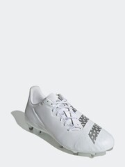 adidas Mens White Malice FG Rugby Boots - Image 3 of 6