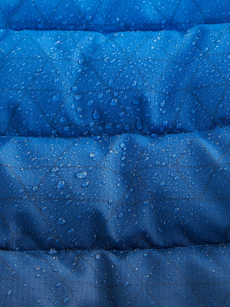 Blue Print Quilted Midweight Hooded Jacket (3-17yrs) - Image 10 of 10