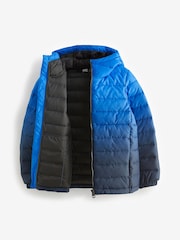 Blue Print Quilted Midweight Hooded Jacket (3-17yrs) - Image 7 of 10