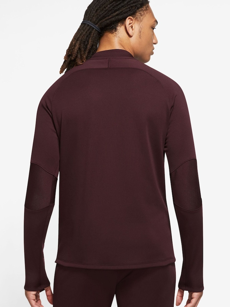 Nike Red Therma-FIT Academy Winter Warrior Football Drill T-Shirt - Image 2 of 3 Nike Red Therma-FIT Academy Winter Warrior Football Drill T-Shirt - Image 2 of 3