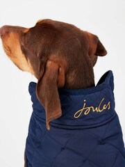 Joules Blue Quilted Dog Coat - Image 2 of 4