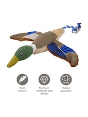 Joules Blue Premium Plush Duck Dog Toy - Image 2 of 4