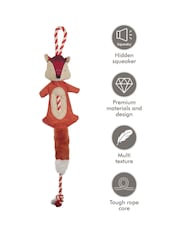 Joules Red Premium Plush Fox Dog Toy - Image 3 of 4