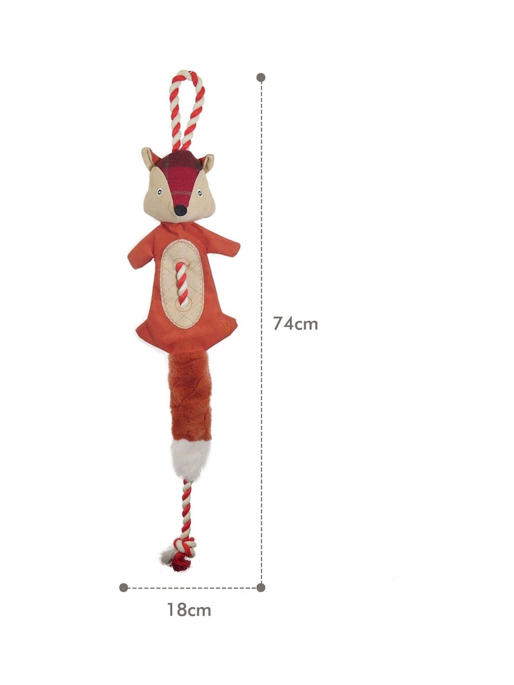 Joules Red Premium Plush Fox Dog Toy - Image 4 of 4 Joules Red Premium Plush Fox Dog Toy - Image 4 of 4