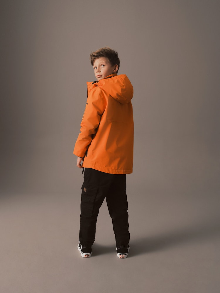 Orange Waterproof Fleece Lined Coat (3-16yrs) - Image 2 of 9