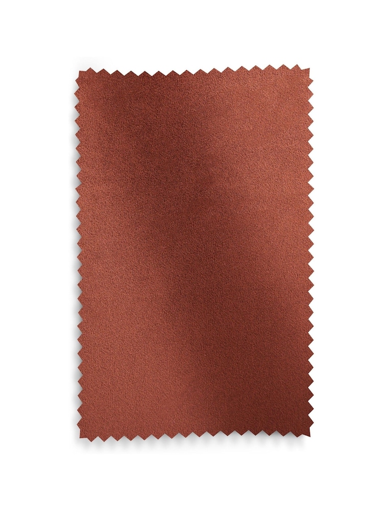 Soft Velvet Rust Brown Carter Armchair - Image 9 of 9