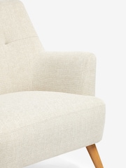Tweedy Plain Light Natural Carter Armchair - Image 2 of 9