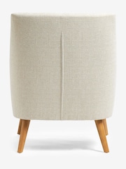 Tweedy Plain Light Natural Carter Armchair - Image 8 of 9