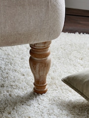 Tweedy Plain Light Natural Collection Luxe Wolton Highback Accent Chair - Image 2 of 10
